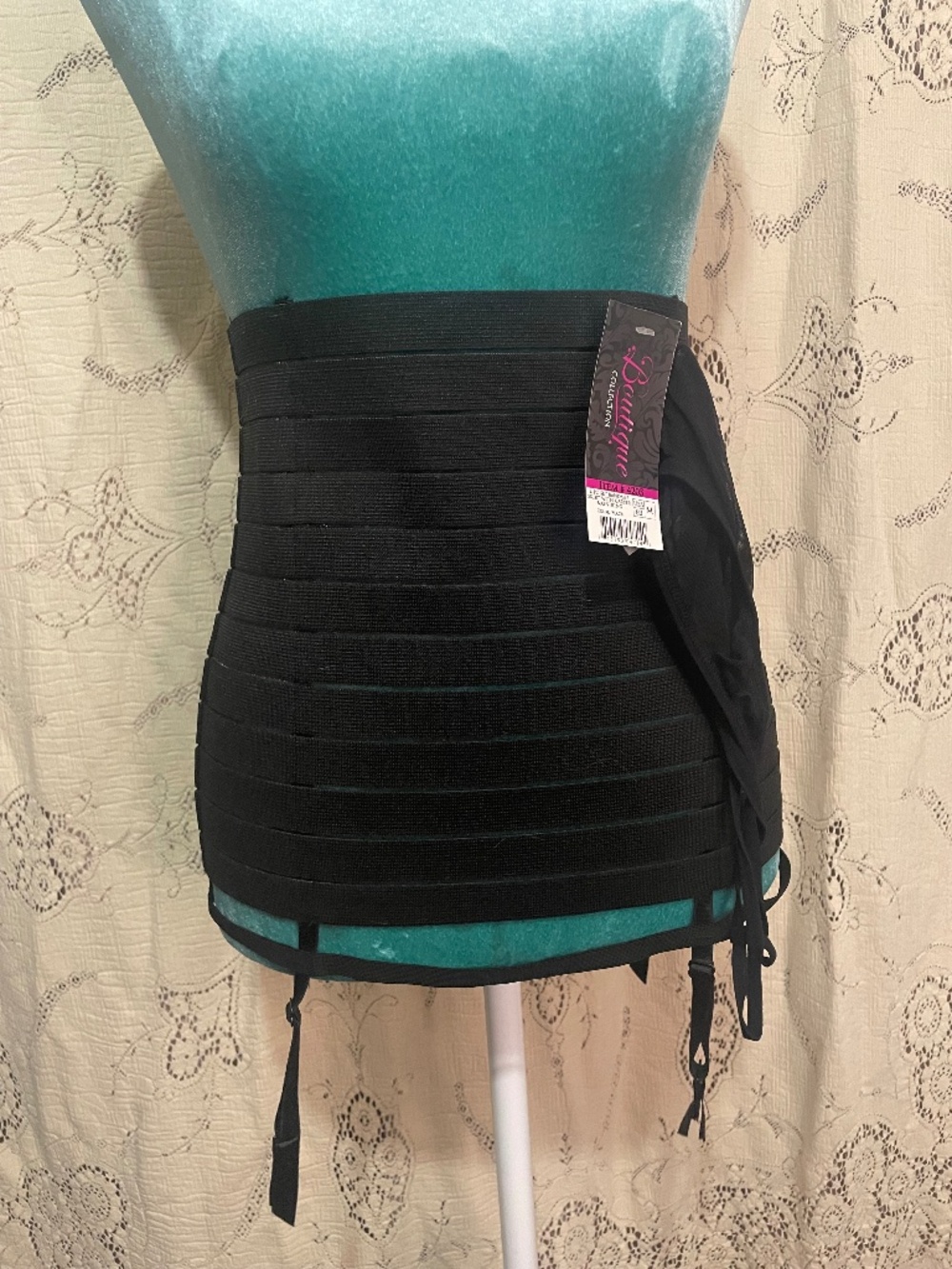 Boutique Collection: Bandage skirt with garter ties and g-string